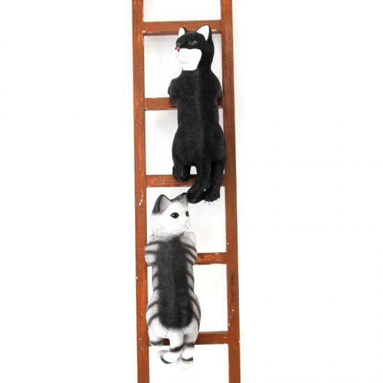 Set de 2 Gatitos trepadores de Resina
