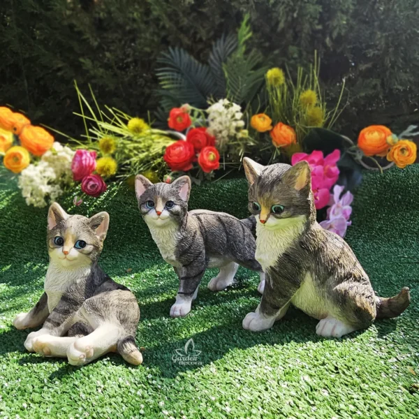 Set de 3 Gatitos de Resina