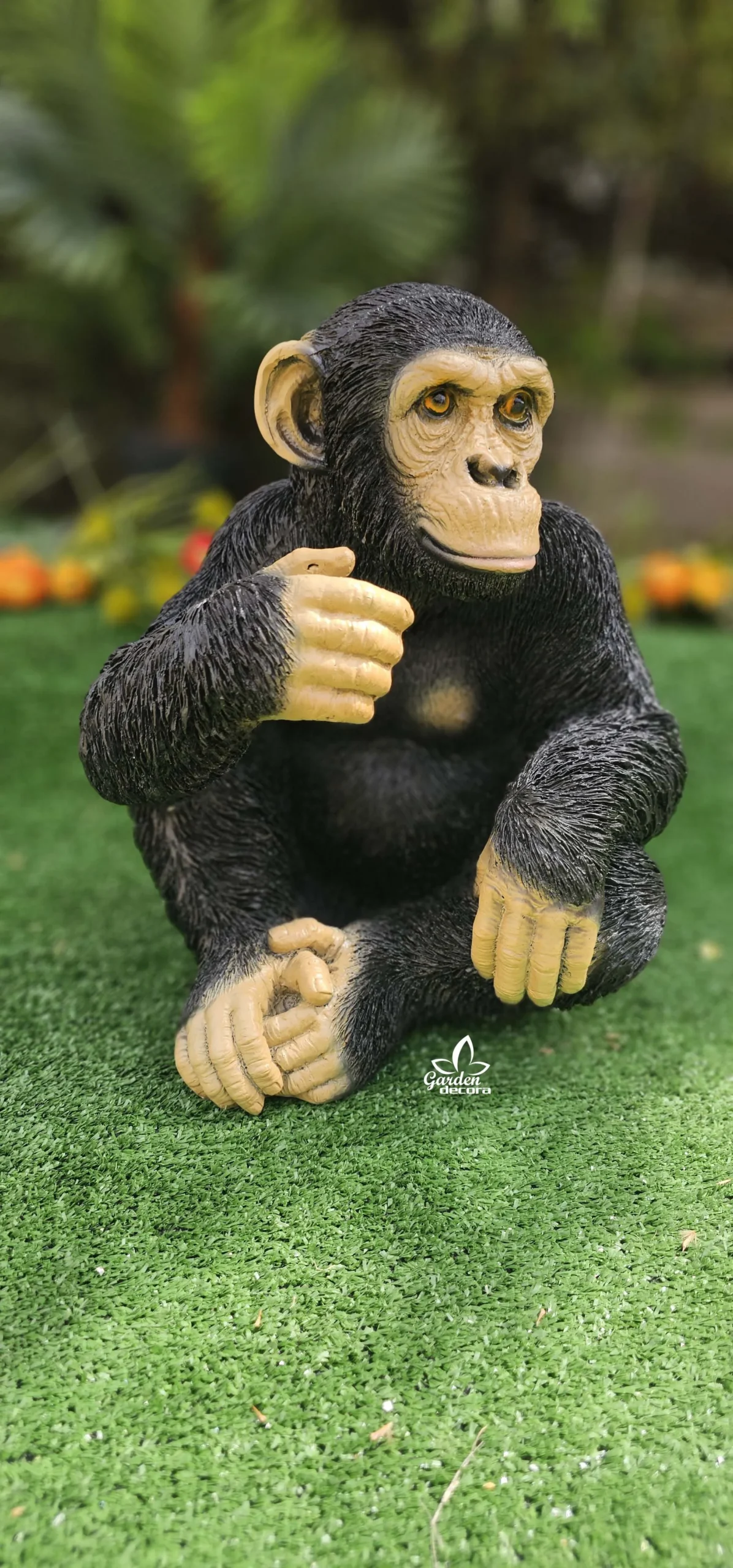 Chimpancé de piedra artificial - Imagen 4