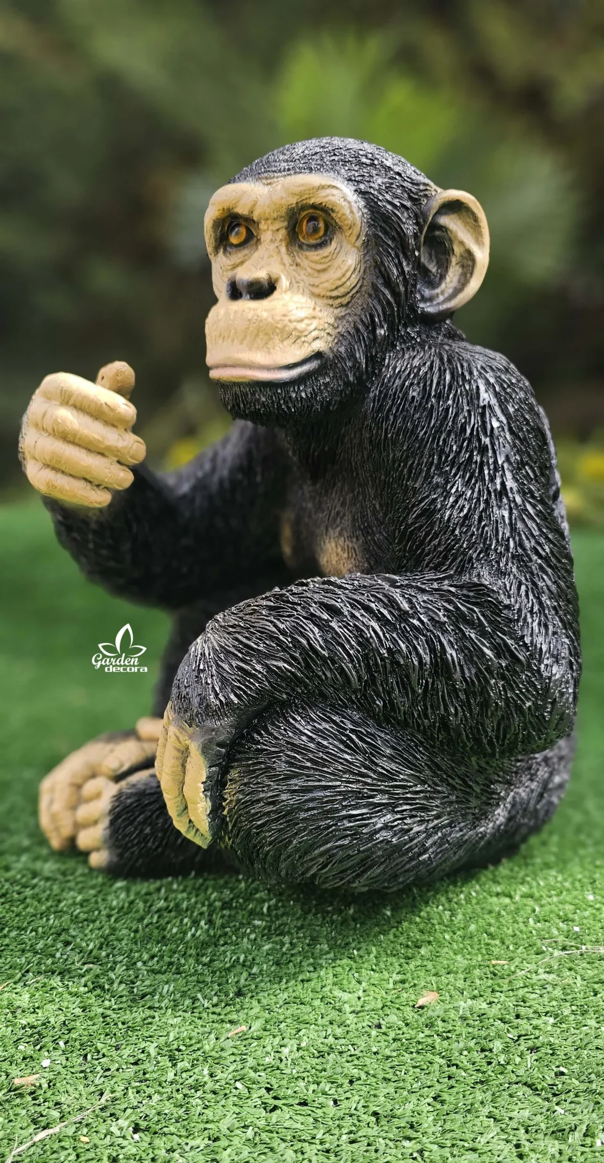 Chimpancé de piedra artificial - Imagen 2