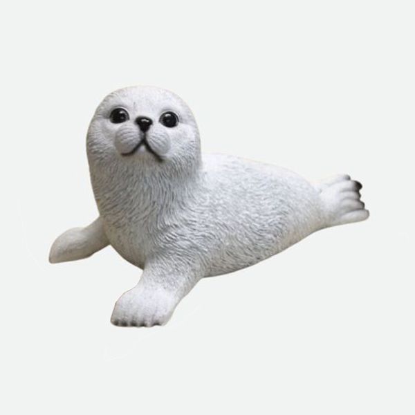 Foca grande de piedra artificial