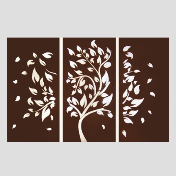 Panel de acero corten Ã¡rbol