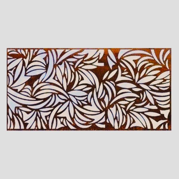 Panel de acero corten horizontal