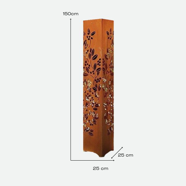 Estructura Vertical Decorativa en Acero Corten - Imagen 4