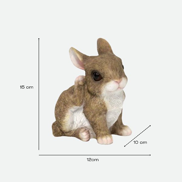 Tierno conejo de resina - Imagen 3